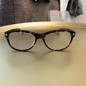 Coach Tortoise Shell Glasses with Gold Accents